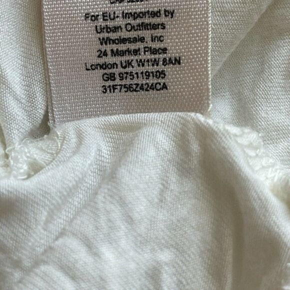 Free People Shake it Up Crochet Lace Illusion Neck Dress Small Bohemian Ivory - Picture 5 of 9